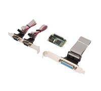 Hosit Carte d'extension Parallèle Série Mini PCIe, Carte d'extension Série Mini PCIe Mini PCIe 2 Ports RS 232 Carte PCB sans Alimentation pour Boîtier 4U