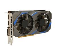 Hosit Carte Graphique 4 Go GDDR5, Carte Graphique PCI Express 3.0x16 Interface 1050 Ti avec 2 Ventilateurs Ultra Silencieux pour Ordinateur