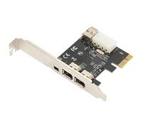 Hosit Carte PCIE Firewire 1394A, Carte Plug and Play PCIE 1X à 1394A pour l'industrie