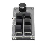 Hosit Clavier de Jeu OSU, 6 Touches Programmables DIY Dual Mode Link Button Function Clavier de Jeu Mécanique pour Jeux de Bureau