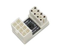Hosit Connecteur PCIe GPU, Coque ABS 180 Degrés Connecteur de Direction GPU Multicouche 8 Broches en Cuivre épaissi pour Carte Graphique