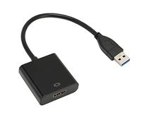 Hosit Convertisseur Vidéo, USB 3.0 5 Gbps Noir Adaptateur d'interface Multimédia USB vers HD 1080P 60HZ pour Téléviseurs pour Ordinateurs Portables