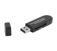 Hosit Lecteur de Carte Mémoire, Large Lecteur de Carte Compatible 64G 2 en 1 Mâle USB 2.0 pour SDXC pour Micro SDHC