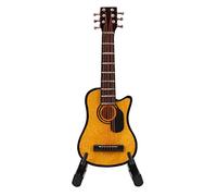 Hosit Modèle de Guitare, Mini Guitar Model Maroon avec Support pour Un Usage Domestique