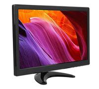 Hosit Moniteur LCD TFT 12 Pouces, écran Couleur HD, Double Haut-parleurs, Télécommande Réglable, Portable pour Voyager pour Ordinateur (Prise UE)