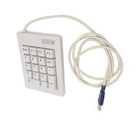 Hosit Pavé Numérique Mécanique, Premium ABS Filaire USB 18 Touches Large Application USB Numpad pour Le Bureau
