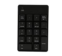 Hosit Pavé Numérique USB, 18 Touches ABS, Clavier Numérique Tactile Doux, Petit Compact pour Le Travail (Le Noir)