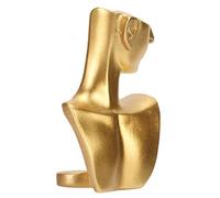 Hosit Présentoir à Bijoux de Mannequin, Présentoir à Bijoux en Buste de Tête Dorée sans Bavure en Résine Finement Travaillée pour Bijoux pour Boucles d'oreilles pour Bijouterie
