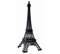 Hosley® 15" Tall Tabletop Iron Eiffel Tower Exquisite French-Inspired Home Decor Accent Sturdy Iron Construction Ideal for Tabletops,Shelves,and Mantels Enthusiasts and Home Decor