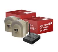 Hosmart Système d'alarme d'entrée rechargeable 1/2 mile et système d'alerte de capteur d'entrée et capteur d'entrée de sécurité, résistant aux intempéries, détecteur de mouvement en plein air