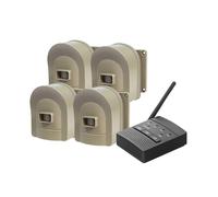 HOSMART Système d'Alarme sans Fil Imperméable, Détecteur Rechargeable de Movement de Haute qualité pour la Sécurité Extérieur de la Maison, Longue portée Jusqu’à 800 Mètres, Anti Intrusion