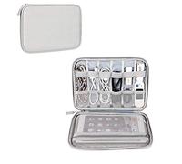 Hosoncovy Accessoires électroniques Sac de Rangement Sac de Voyage Sac de Rangement pour câble Étui pour clé USB Étui pour Tablette pour câbles de Tablette Clé USB pour clé USB (Gris)