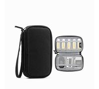 Hosoncovy Étui de transport double couche pour clé USB - Étui de transport pour clé USB - Étui de rangement pour accessoires électroniques (noir)