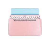 Hosoncovy Étui de transport en cuir PU pour clavier multifonction Logitech K380 Rose