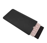 Hosoncovy Étui de transport en cuir synthétique pour clavier Bluetooth multi-appareils Logitech K380 (noir)