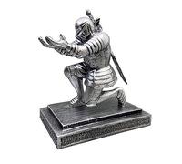 Hosoncovy Porte-stylo magnétique avec épée argentée - Décoration de la maison ou du bureau - Figurine de soldat exécutif - Avec épée argentée