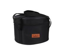 Hosoncovy Sac de rangement portable pour batterie de cuisine de camping, casserole et poêle, sac de voyage, sac de transport pour pique-nique, sac de transport pour camping en plein air (noir)
