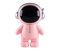 Hosoncovy Tirelire astronaute en forme de cochon spatial - Figurine d'astronaute - Décoration de bureau - Rose