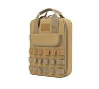 Hosoncovy Ustensiles de cuisine portables pour camping, pique-nique, barbecue, outils de voyage, étui de rangement pour camping, randonnée, pique-nique, barbecue, sac vide uniquement, kaki, Sac de