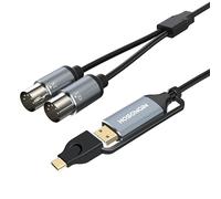 HOSONGIN Câble MIDI, câble MIDI vers USB C, 1,8 m de type C vers adaptateur d'interface MIDI 5 broches pour la connexion avec des claviers, synthétiseurs et tambours pour l'édition et l'enregistrement