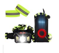 HOSPAOP Lampe de course - 500 lumens - LED - Rechargeable par USB - Barre réglable à 65° - Étanche - Pour la course, le cyclisme, l'aventure, l'extérieur