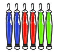 HOSPAOP Lot de 6 sacs à dos lumineux clignotants à LED, 3 modes réfléchissants, lumière de sécurité réfléchissante pour cartable, sac à dos, course à pied, jogging