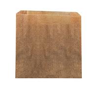 Hospeco KL Sac en papier Kraft féminin antidérapant avec soufflet (Fall of 500) 26 x 19,1 x 8,9 cm