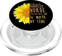Hospice Nurse - Votre Vie Vaut Mon Temps PopSockets PopGrip pour MagSafe