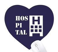 hospital medical building Jeux de tapis de souris en forme de coeur