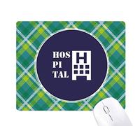 hospital medical building réseaux verte grille pixel tapis de souris