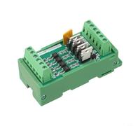 Hosrivae 4- Carte d'amplification PLC DC 12/24 V NPN/PNP entrée optocoupleur module d'isolation optocoupleur électrovanne relais contrôle du moteur rail DIN vert (PNP)