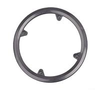 Hosrivae 42T Protection de chaîne pour pédalier - Couvercle de protection à 4 trous avec pas de 9,7 à 10,7 mm, noir/noir creux/transparent/marron, y compris (creux noir)