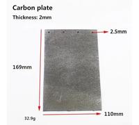 Hosrivae 9403/110 Plaque de base de rechange pour ponceuse à bande - Plaques inférieures en carbone, fer et caoutchouc pour ponceuses à bande de 10,2 cm - Accessoires de ponçage métallique (A)