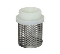 Hosrivae Acier inoxydable pour systèmes de panier Home 304 Tête en maille d'acier pour passoire de plomberie - Dn15/DN20/DN25 fileté en ligne Filtre de soupape d'aspiration en ligne Amélioration des