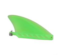 Hosrivae Aileron central pour SUP et longboards, aileron de planche de surf en PVC haute flexibilité avec vis, boîte standard compatible rivière et blanc, accessoire noir, jaune, vert, 18,7 cm (vert)