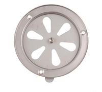 Hosrivae Amortisseur de grille d'échappement de barbecue en acier inoxydable - Pièce de rechange pour four et cuisine extérieure - Grille d'aération réglable de 125 mm avec levier de contrôle lisse