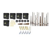 Hosrivae Arbre de rechange DIY pour horloges à couple élevé comprend aiguilles longues kit 3D avec mécanisme ultra silencieux mouvement point de croix - Compatible avec les projets de broderie murale