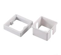 Hosrivae Bague d'extension de boîte de jonction de type 86 avec paroi intérieure auxiliaire, entretoise de douille en ABS pour panneaux de commutation standard 86, joint de rehaussement blanc 10-40 mm