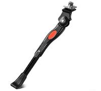 Hosrivae Béquille centrale réglable en alliage d'aluminium, pied en caoutchouc antidérapant, support de stationnement, béquille légère pour VTT vélo de route, noir