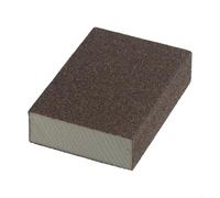Hosrivae Bloc éponge de ponçage 4 grains 60, 80, 120 ou 240 - Tampon en mousse abrasive humide et sèche - Pour le bois, le métal, le polissage des cloisons sèches - Flexible et lavable (80#)