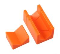 Hosrivae Boîte à onglets portable pour le travail du bois - Guide de coupe biseauté 45° et 90°, plastique résistant aux chocs, compact 12 x 4,7 x 4
