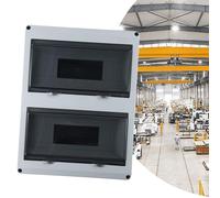 Hosrivae Boîte de distribution 8 circuits en plastique ABS IP65 pour intérieur/extérieur - Boîtier électrique mural avec couvercle rabattable et Wi-Fi double face