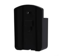 Hosrivae Boîte de rangement murale pour télécommande AC TV, organiseur ABS peu encombrant avec support stable, blanc, 10 x 6,5 x 4 cm (noir)