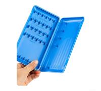 Hosrivae Boîte de rangement pour ligne de pêche en carbone ABS avec mécanisme anti-retour, lame de coupe intégrée et rainure de fixation de ligne - Organiseur compact pour matériel de pêche pour angle