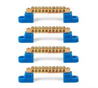 Hosrivae Bornier de mise à la terre réglable avec boîte de distribution de bornes à vis, type - Rangée de terre 4 à 12 trous de raccordement électrique (10 trous)