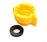 Hosrivae Bouchon de buse de pulvérisation à dégagement rapide avec joint, 2,2 cm jaune de rechange pour tuyau d'arrosage, baguettes de pulvérisation agricole et outils de nettoyage (1 pièce)