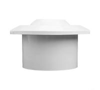 Hosrivae Buse sphérique circulaire en ABS, grille de plafond réglable pour la maison et le bureau, vanne de sortie silencieuse, installation blanche, 75/100/150/200 mm (100Q)