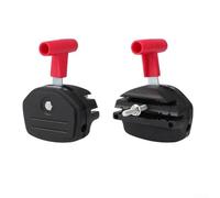 Hosrivae Câble d'accélérateur + levier de starter pour tondeuse à gazon - Kit de commande moteur en plastique 142,2 cm compatible avec Fcylxm21 Jy13908 5873834 à 01 - Noir