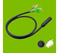 Hosrivae Câble d'extension électrique 9 broches pour moteur de vélo - Câble en cuivre pur de 1,2 m compatible avec et pour systèmes de vélo AKM 250 W - 1000 W E-For