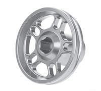 Hosrivae Cache-écrou de roue arrière de moto pour XMAX 250/300/400 (2017-2024) - Pour alliage d'aluminium usiné CNC, noir/rouge/bleu/or/gris/argent (argent)